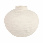 Outside The Box 10" Callum White Ecomix Textured Vase