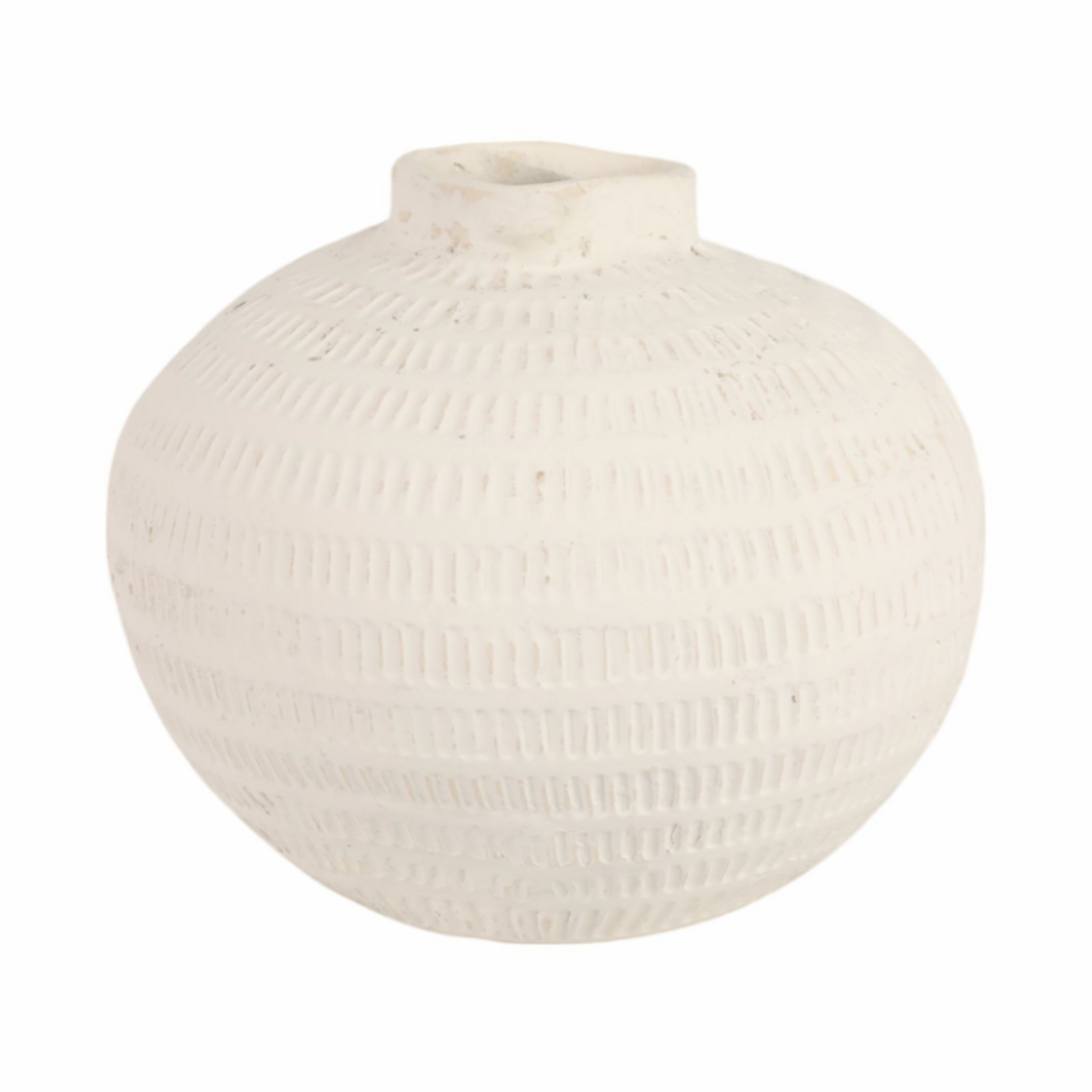 Outside The Box 10" Callum White Ecomix Textured Vase