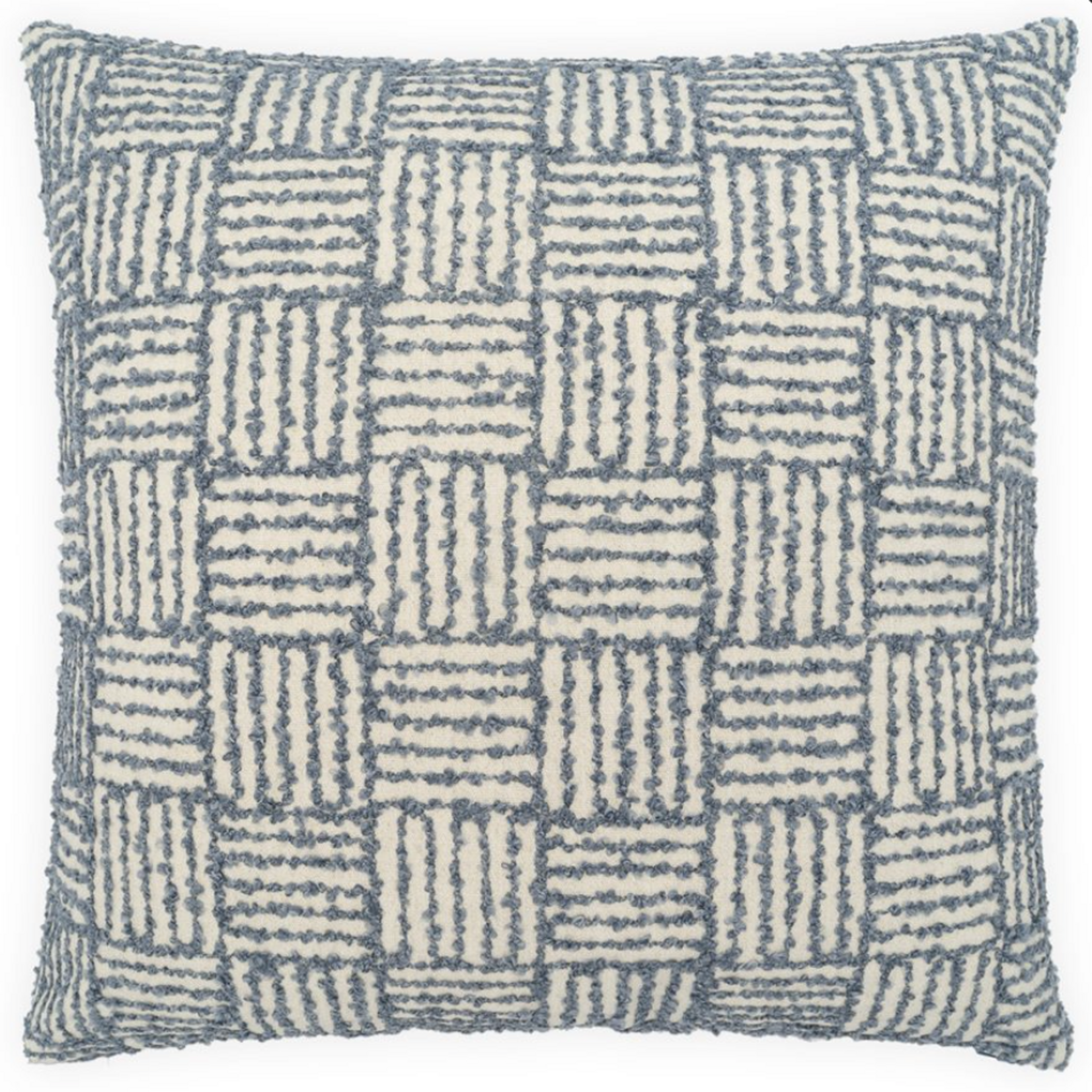 Outside The Box 24x24 Tatami Square Feather Down Pillow  In Denim DV Kap