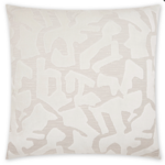 Outside The Box 24x24 Bansky Square Feather Down Pillow In Ivory DV Kap