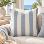 Outside The Box 23x23 Leisure Denim Sunbrella Performance Down Feather Pillow