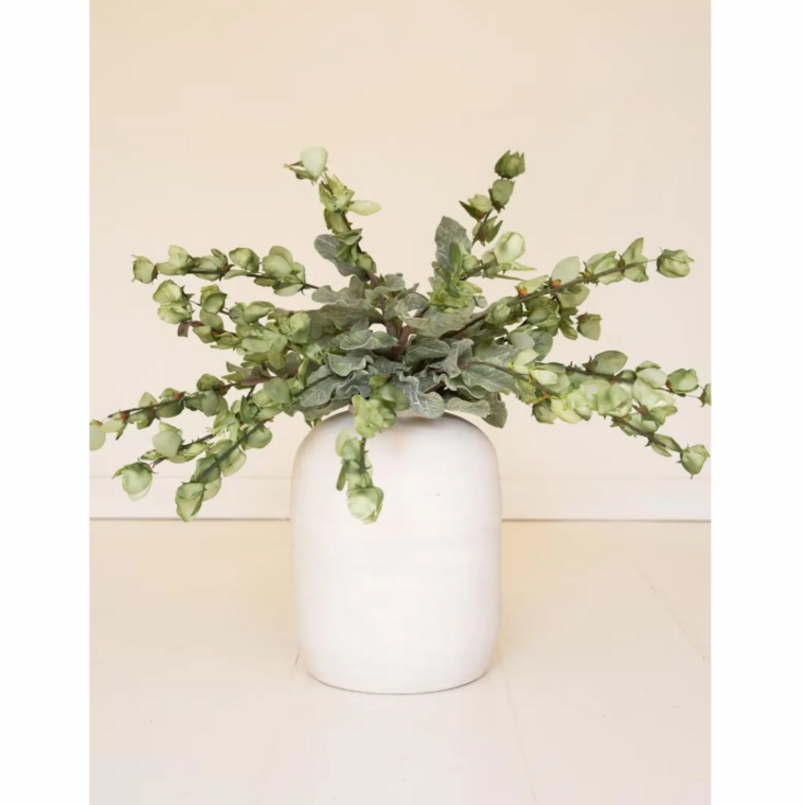 Outside The Box 40" Green Leafy Faux Branch Decor