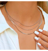 PURA VIDA LAYERED CHAIN CHOKER  +