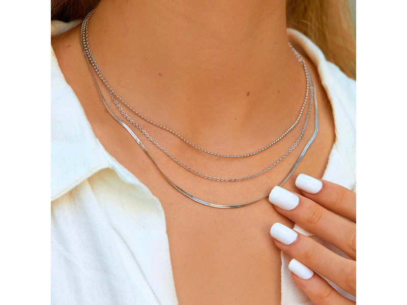 PURA VIDA LAYERED CHAIN CHOKER  +