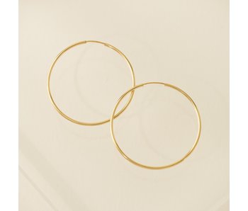 LOVERS TEMPO GOLD-FILLED INFINITY HOOP 38mm