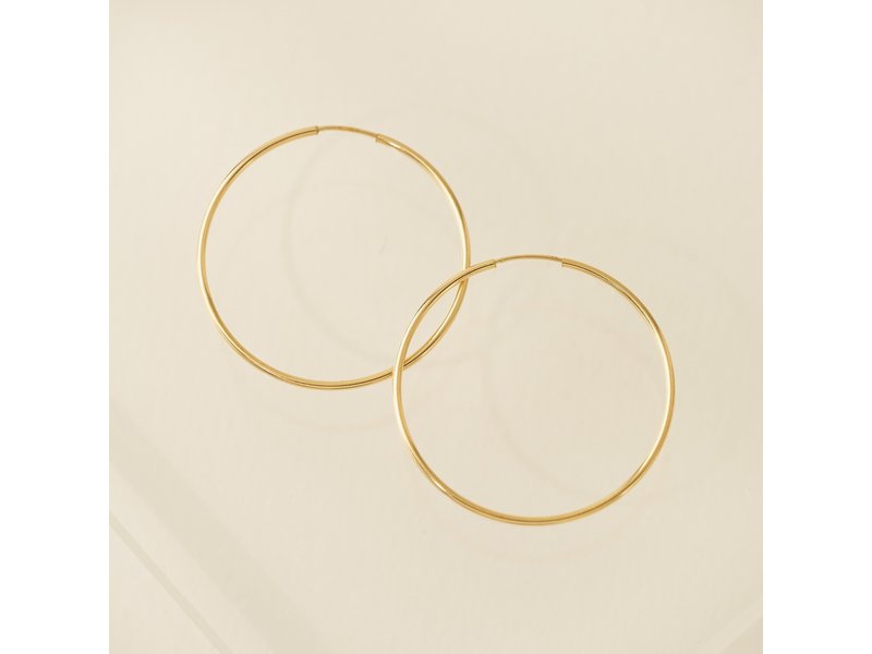 LOVERS TEMPO GOLD-FILLED INFINITY HOOP 38mm