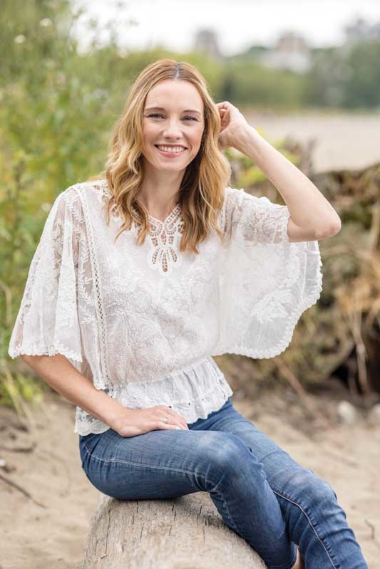 EMBROIDERED COTTON BLOUSE - Angela's Boutique