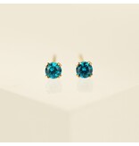 LOVERS TEMPO BIRTHSTONE GOLD-FILLED STUD +