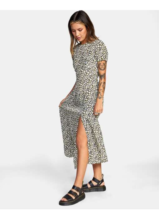 RVCA DREAMSCAPE MIDI DRESS +