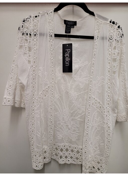 PAPILLON EMBROIDERED COVERUP 14079 (medium only)