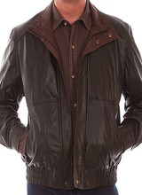 Scully Scully Dbl Collar Featherlite Leather Jacket