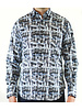 Luchiano Visconti Hensley's LV LS Blue/Grey Marled Shirt