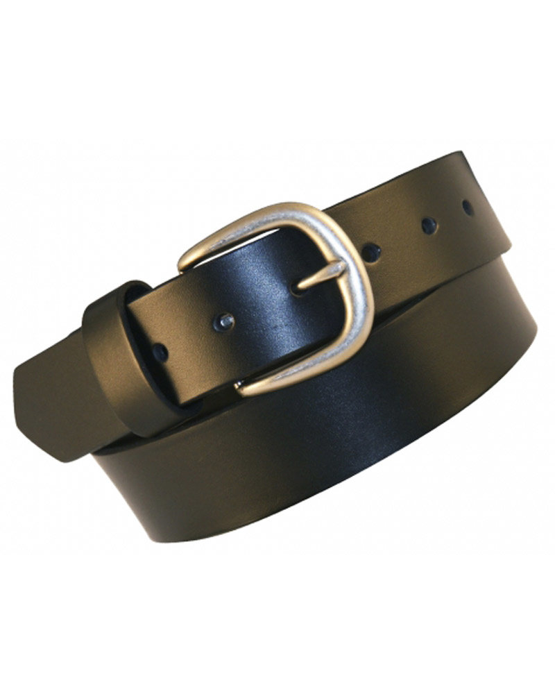 Boston Leather Boston Leather 11/2" Black No Line Belt