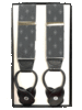 Marco Ltd 54" XL Grey Diamonds Button Braces