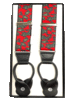 Marco Ltd 54" XL Red Paisley Button Braces