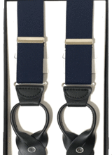 Marco Ltd 54" XL Navy Solid Button Braces