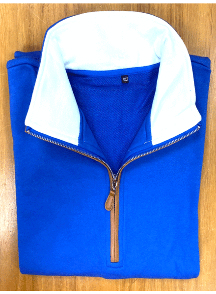 Hensley's Hensley's LS 1/2 Zip Pullover-Royal Blue