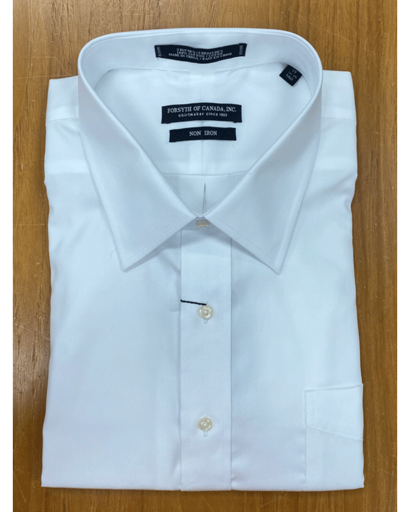 Forsyth - 1514-111 - Men's Point Collar Shirt in White