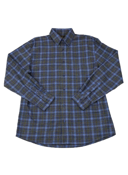 F/X Fusion F/X Fusion LS Brushed Flannel-Blue/Olive