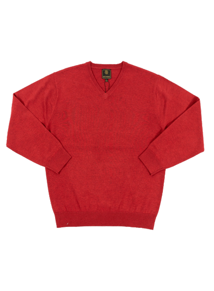 F/X Fusion F/X Fusion Red LS V-Neck Sweater