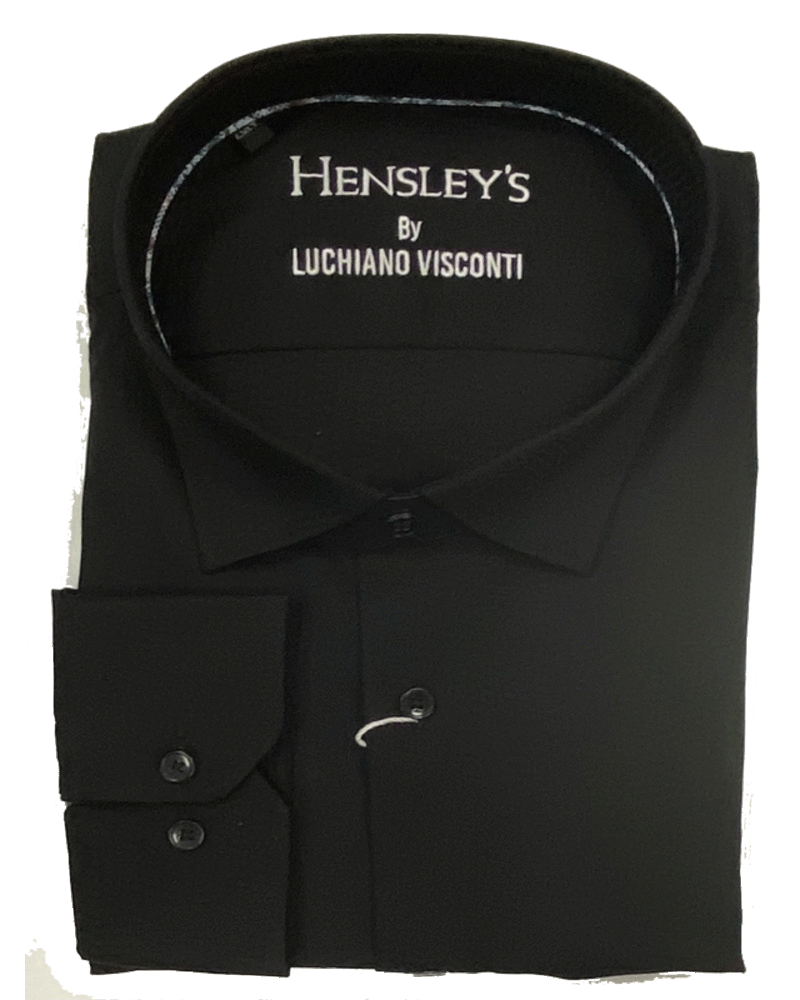 Hensley's Exclusives Hensley's LV LS Black Tonal Grid Shirt