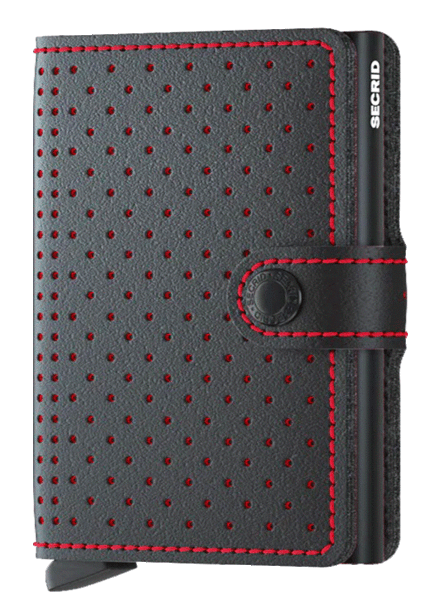 Secrid Secrid Perforated Black/Red Mini Wallet