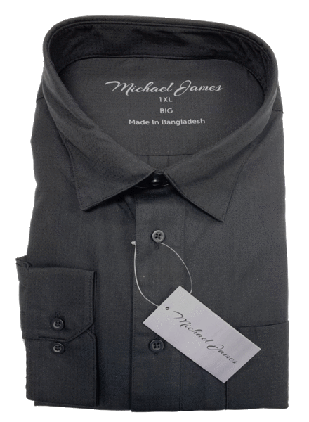 Hensley's Exclusives Michael James LS Solid Black Shirt