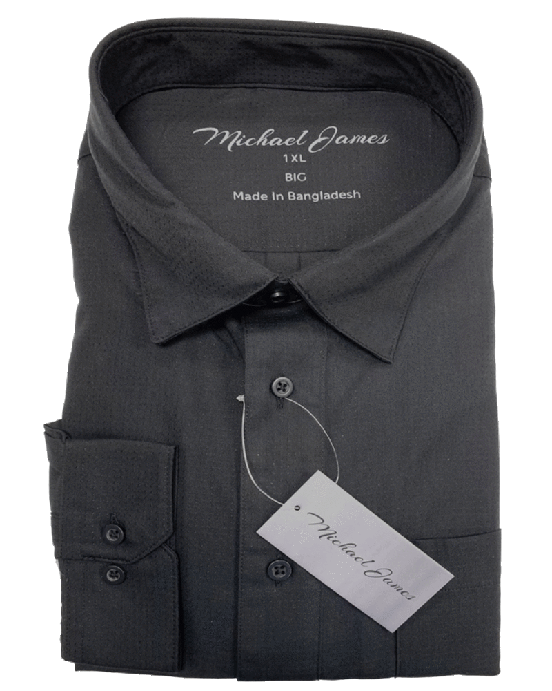 Formal Black Solid Shirt - Dawn