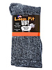 Extra Wide Sock Extra Wide Loose Fit Marled Merino Wool-Black