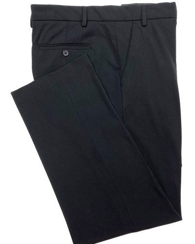 Checked Navy Stretch Dress Pants for men - Bertini