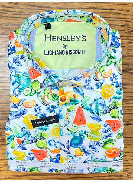 Hensley's Exclusives Hensley's LV LS Blue Feather Stripe Shirt