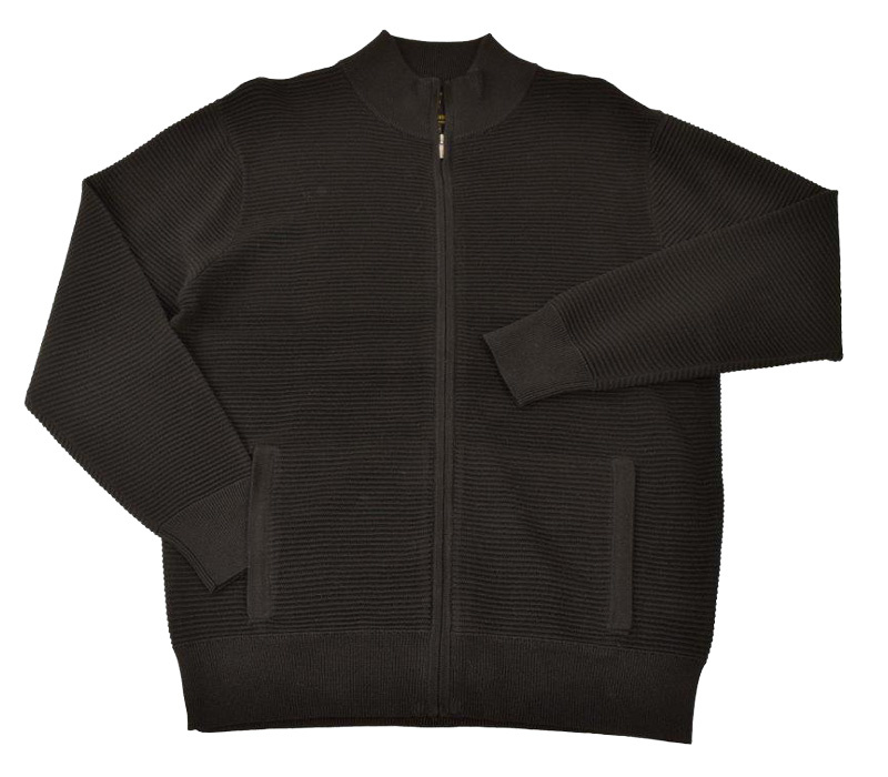 F/X Fusion Ottoman Black Full Zip Sweater