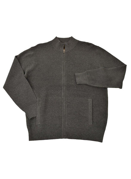 F/X Fusion F/X Fusion Ottoman Charcoal Full Zip Sweater