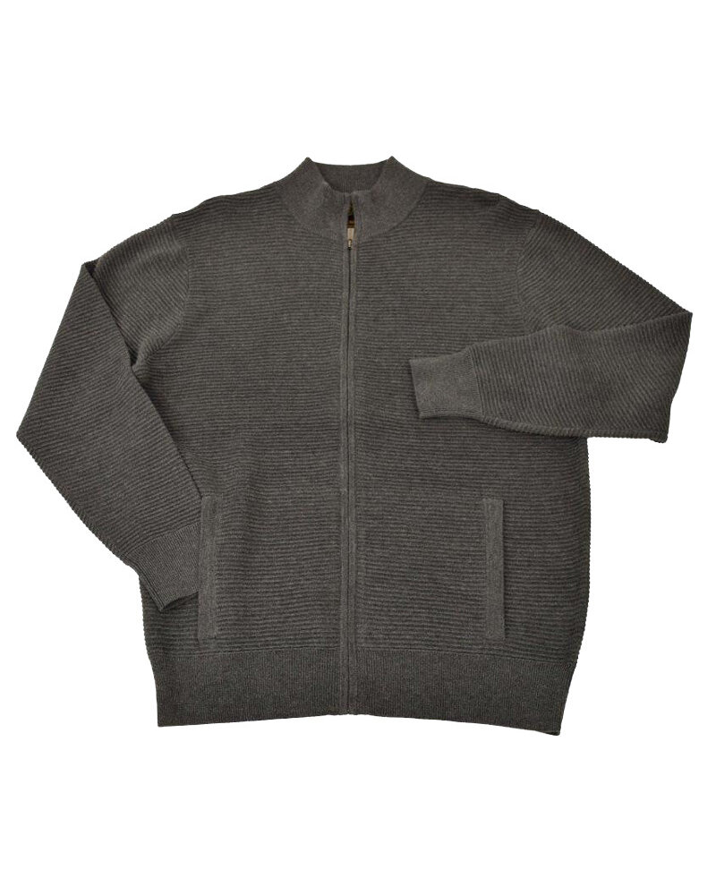 F/X Fusion F/X Fusion Ottoman Charcoal Full Zip Sweater