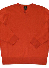 F/X Fusion F/X Fusion Orange LS V-Neck Sweater