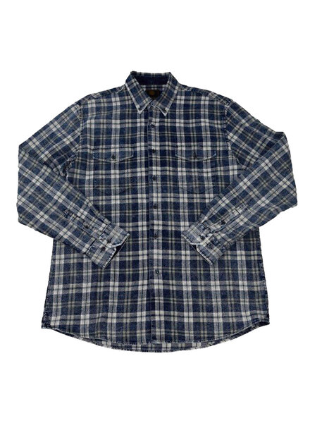 F/X Fusion F/X Fusion LS Wash Cotton Plaid-Indigo/Olive