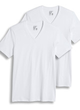Jockey Jockey V-Neck T-Shirts-White