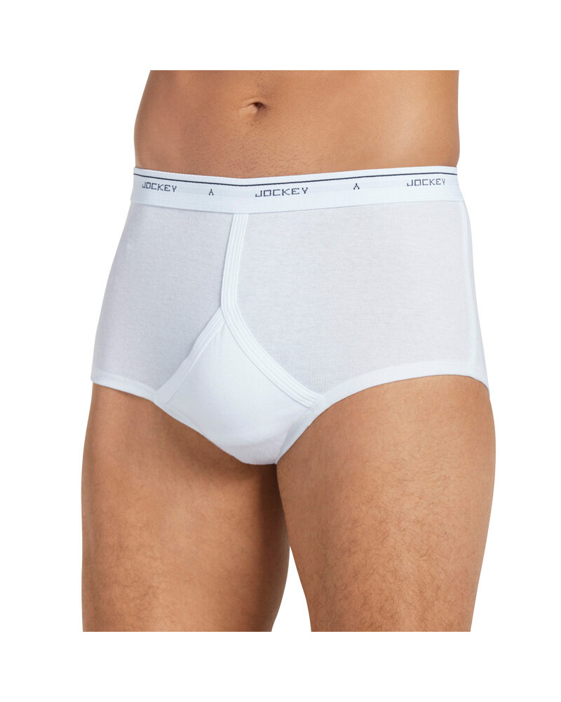 Sunjoy Organic Cotton White Garterless Comfort Brief in 2XL