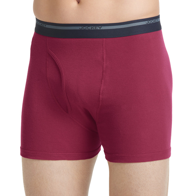 Jockey Classic Navy/Burgundy Boxer Briefs-2 Pack - Hensley's Big and Tall