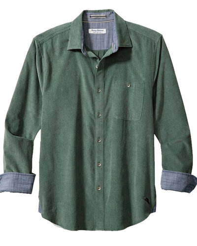 Tommy Bahama Long Sleeve Solid Cord Shirt