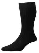 Pantherella Pantherella Danvers Dress Sock-Black