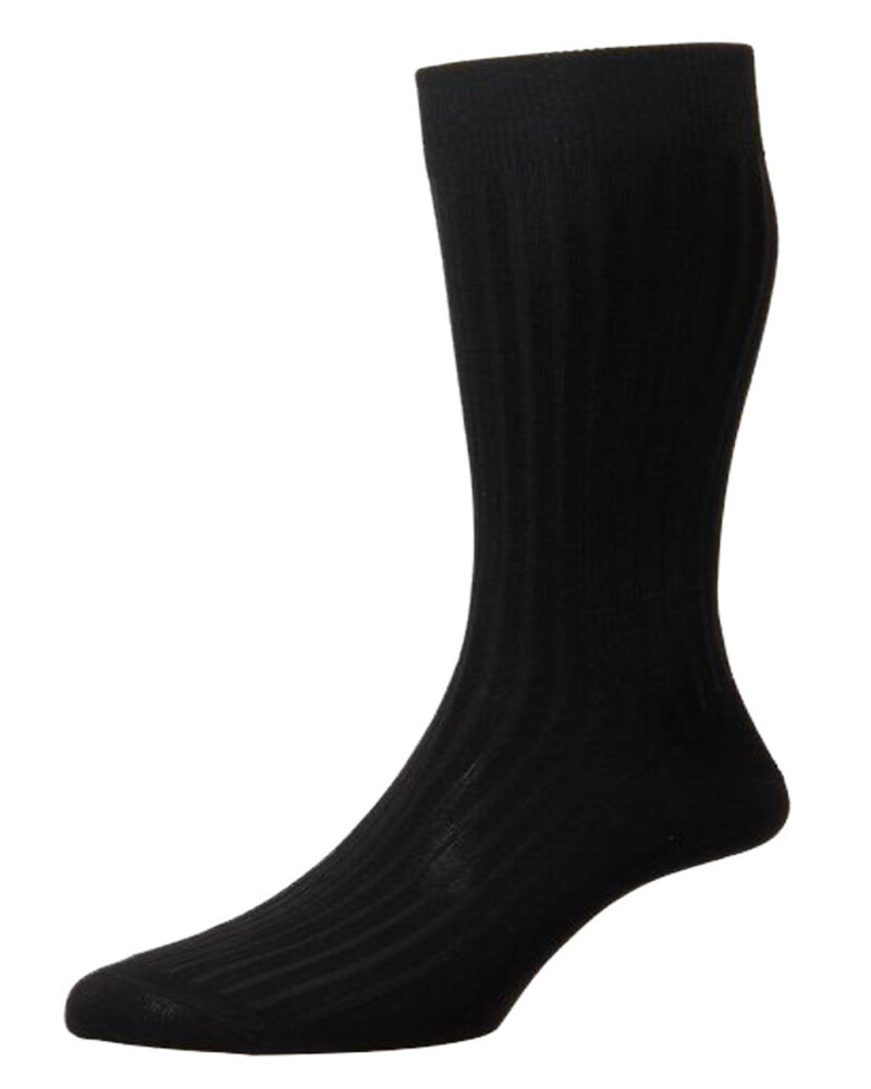 Pantherella Pantherella Danvers Dress Sock-Black
