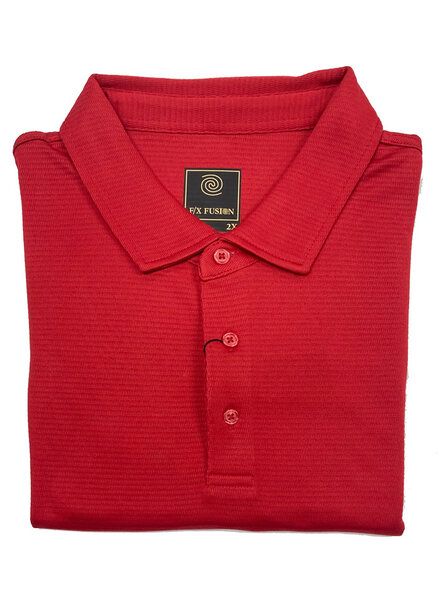 F/X Fusion F/X Fusion SS Red Solid Tonal Polo