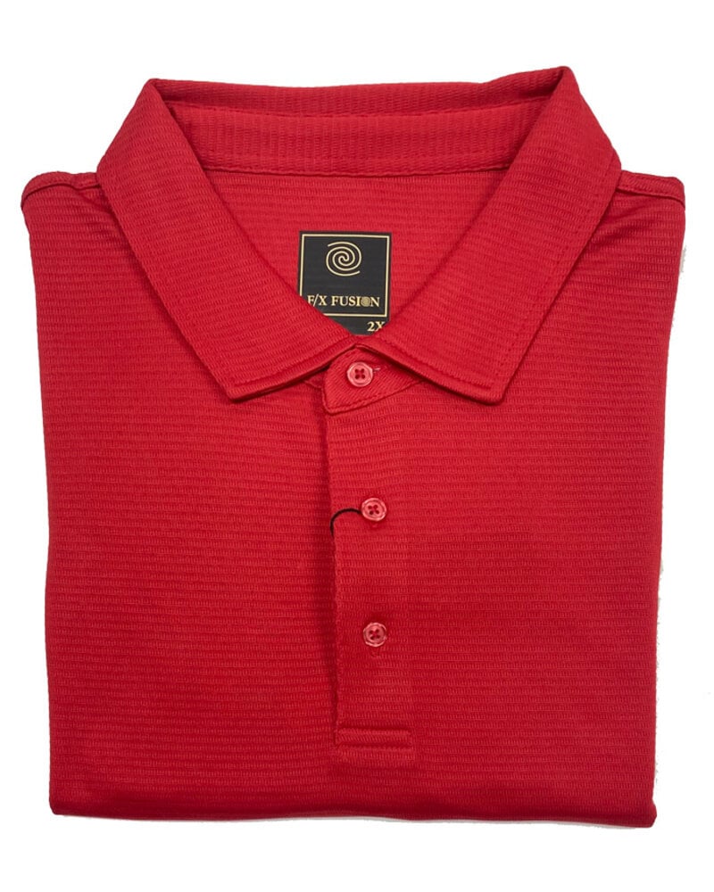 F/X Fusion F/X Fusion SS Red Solid Tonal Polo