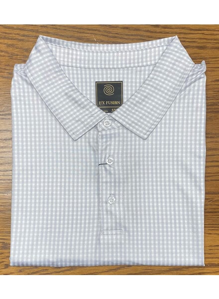 F/X Fusion F/X Fusion SS Silver Gingham Polo