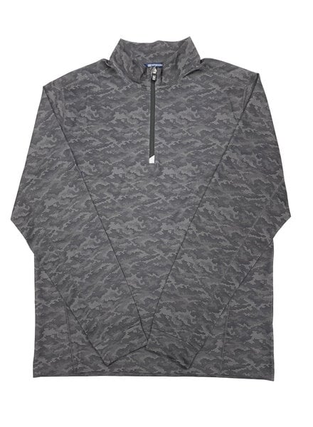 Cutter & Buck Cutter & Buck Traverse Camo 1/2 Zip-Black