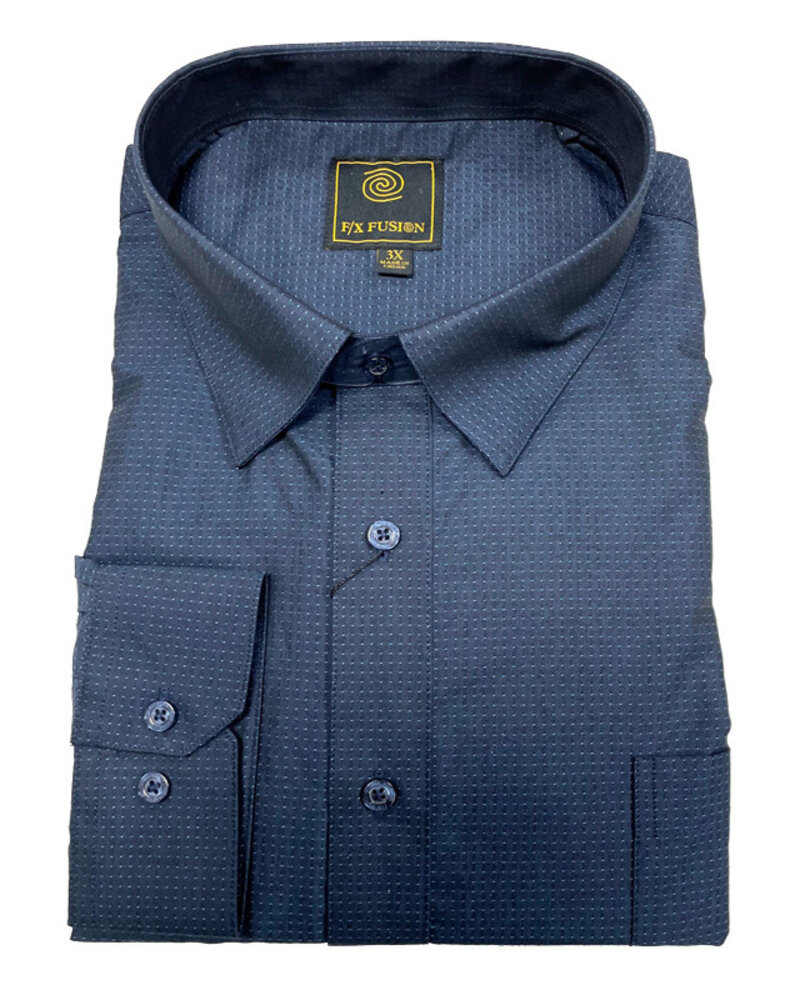 F/X Fusion F/X Fusion LS UB Dobby Blue Shirt