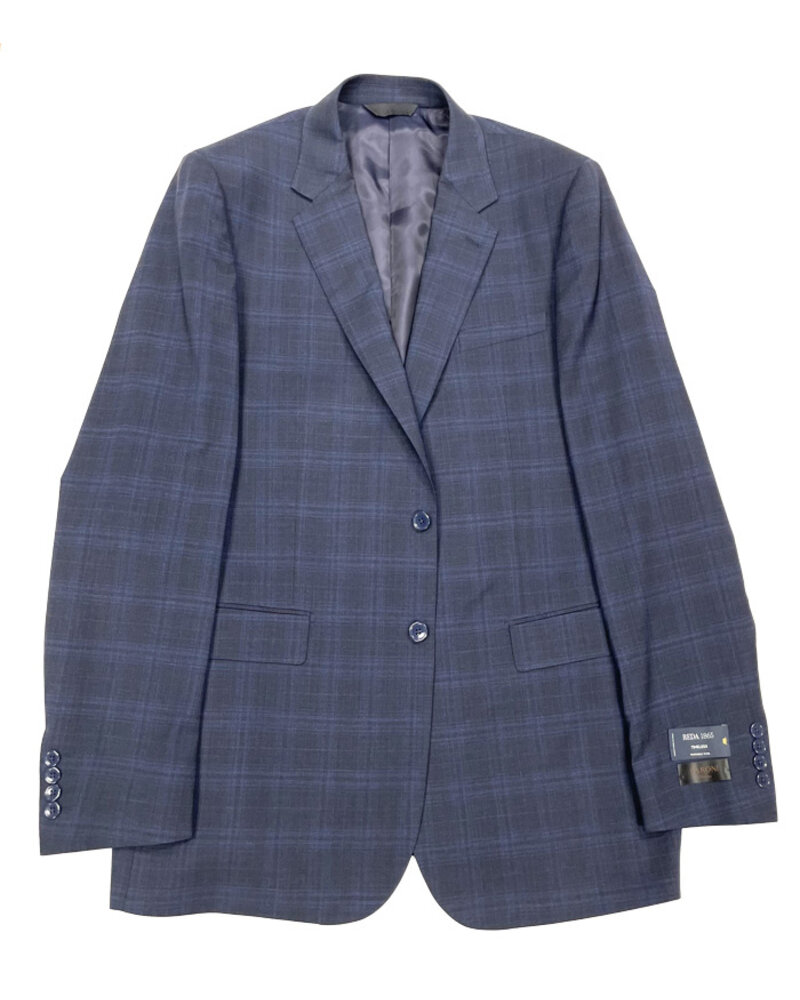 Baroni Baroni Navy Plaid Suit