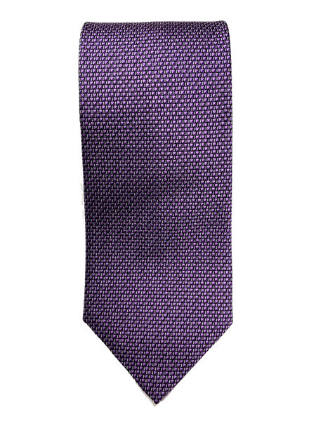 JZ Richards Dbl Xlong Tie-Purple Square Dot