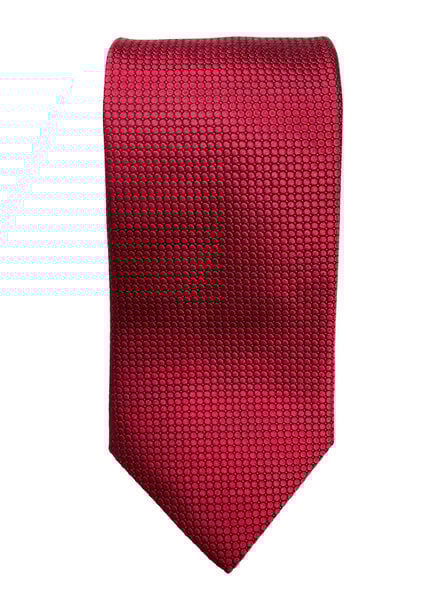 JZ Richards Dbl Xlong Tie-Red Pin Dot
